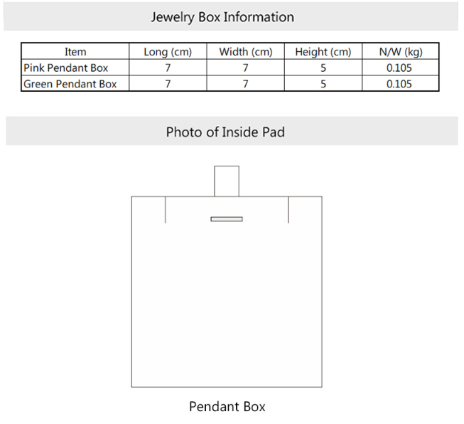 jewellery packaging box