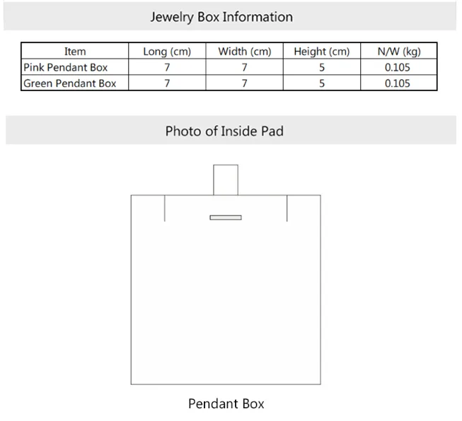 jewellery packaging box