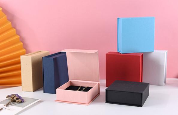 ring pendant bracelet jewelry packaging folding flip magnet box