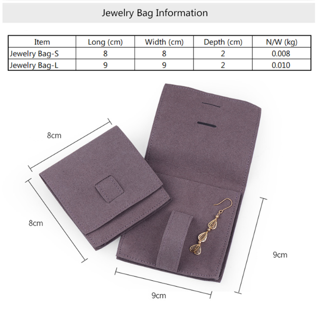 pouch made of microfiber