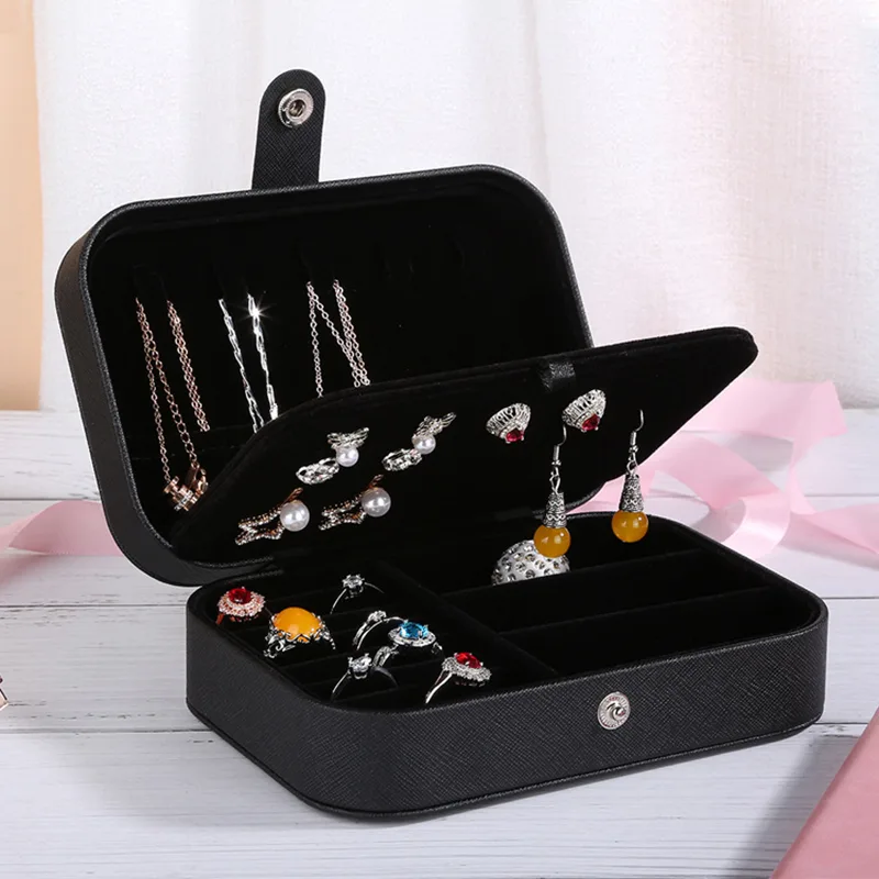 portable travel jewelry keeper case with compartments 5 jewelry travel case