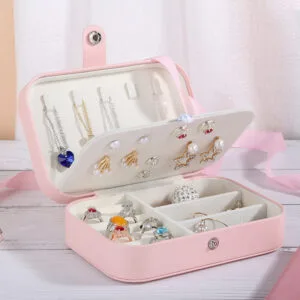 coffret de voyage léger pour bijoux avec compartiments