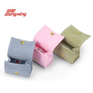 microfibre jewelry storage pouch ring earstuds earring packaging