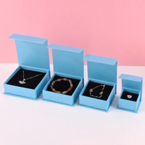 ring pendant bracelet jewelry packaging folding flip magnet box