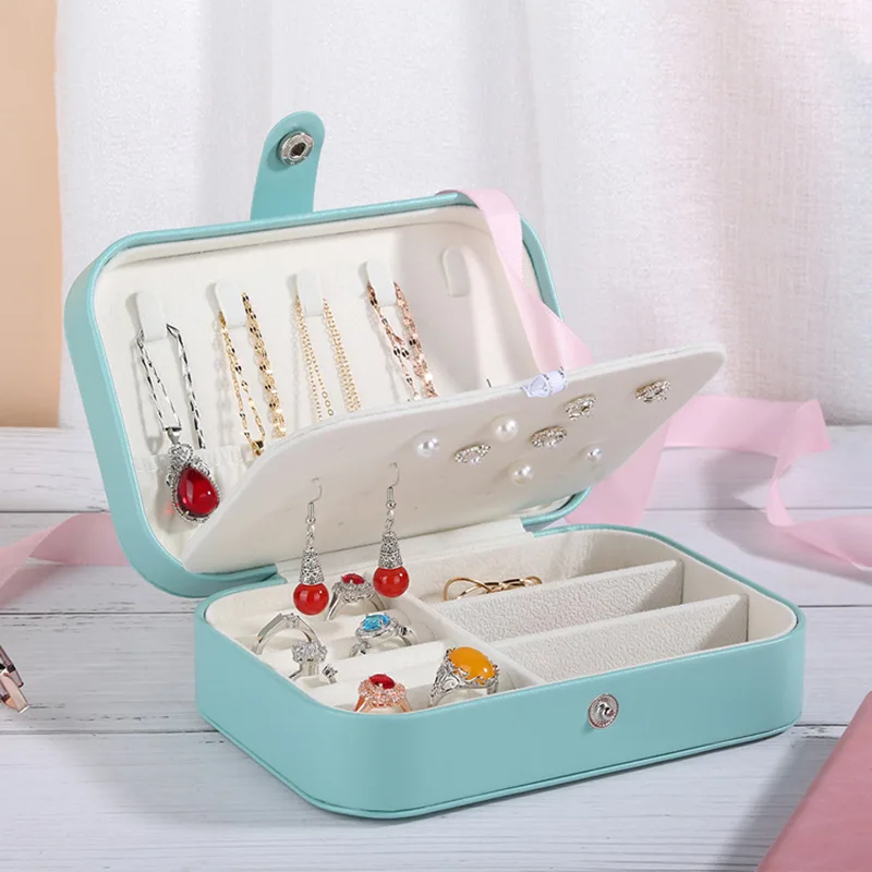 portable travel jewelry keeper case with compartments 6 travel jewelry holder with multiple storage divisions