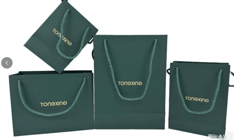 Sleek Art Paper Shopping Bag for Jewelry