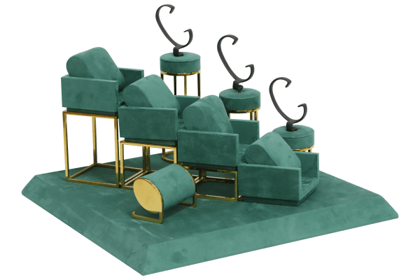 Comparing wood, metal, and linen jewelry display stands 2 Wood Jewelry Display Stands
