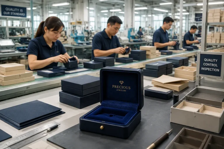 What are the typical factory MOQs for rigid custom jewelry boxes runs?